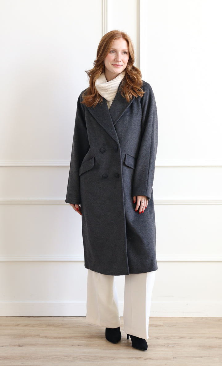 Vero Moda | Harper Wool Coat - Charcoal