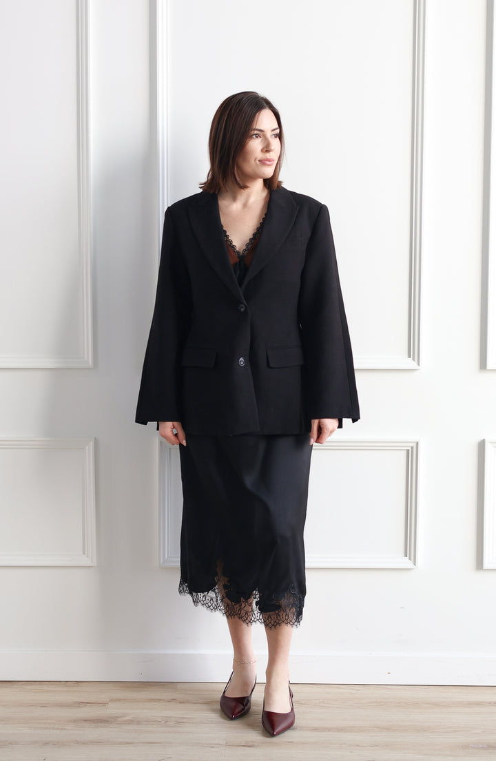 Vero Moda | Ginny Satin Skirt - Black