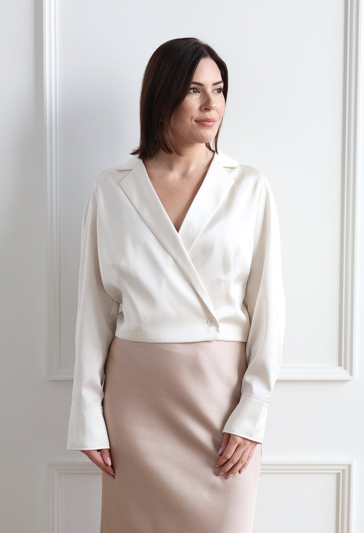 Vanilla Bean Blazer Blouse