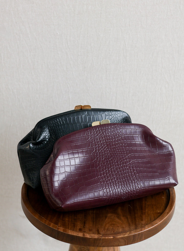 Camille Clutch - Burgundy