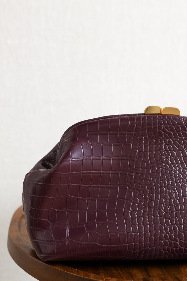 Camille Clutch - Burgundy