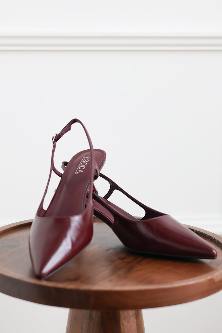 Bell Kitten Heel - Wine