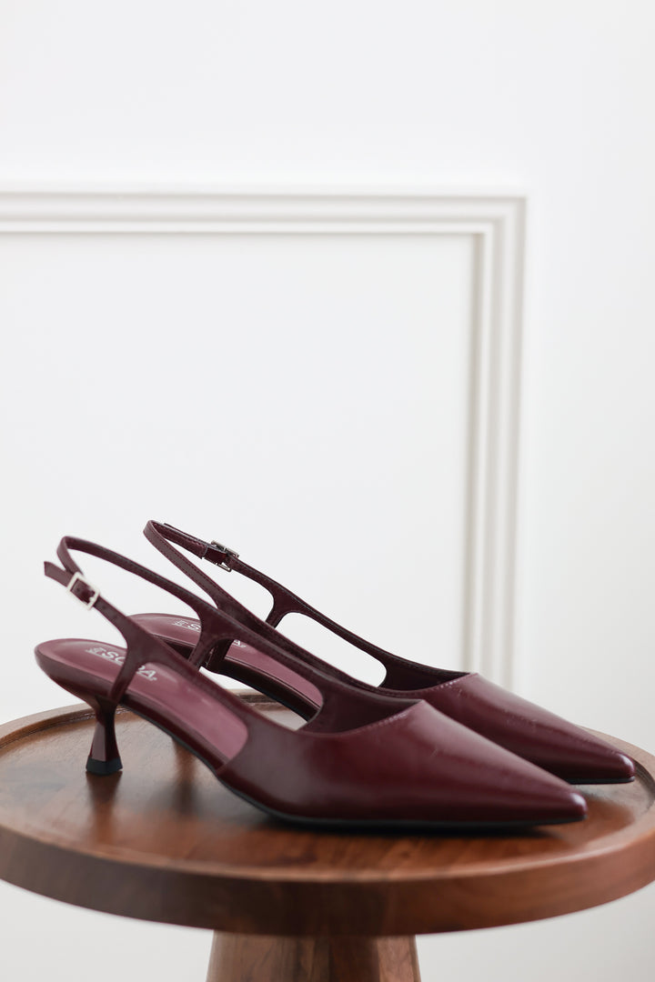 Bell Kitten Heel - Wine