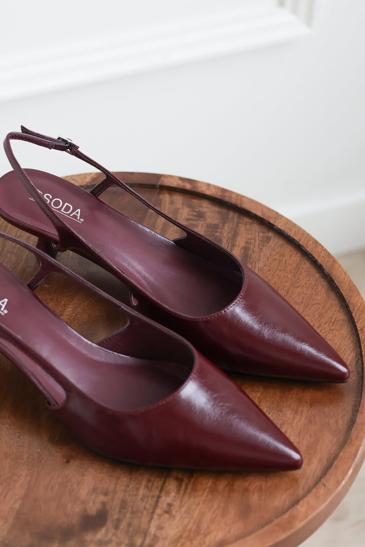 Bell Kitten Heel - Wine