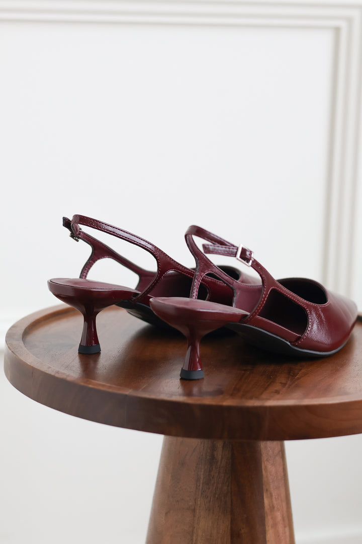 Bell Kitten Heel - Wine