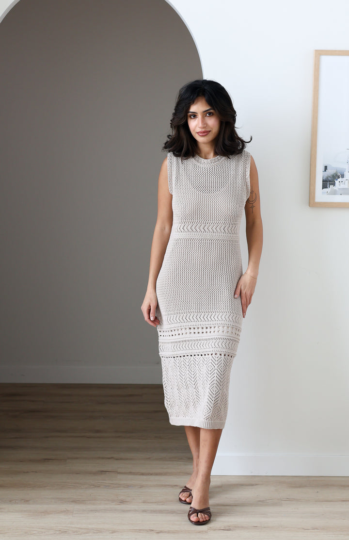 Palm Court Crochet Midi