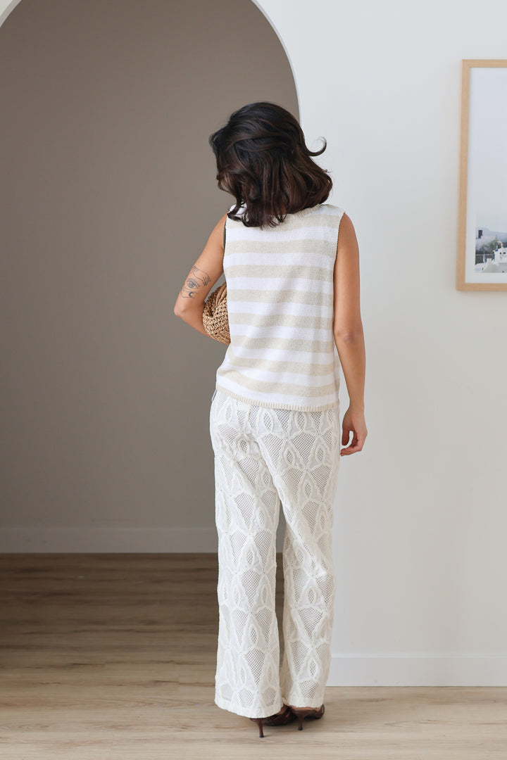 Drift Stripe Crochet Tank