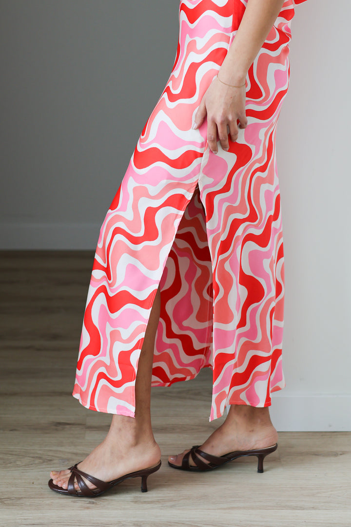 Coral Swirl Midi