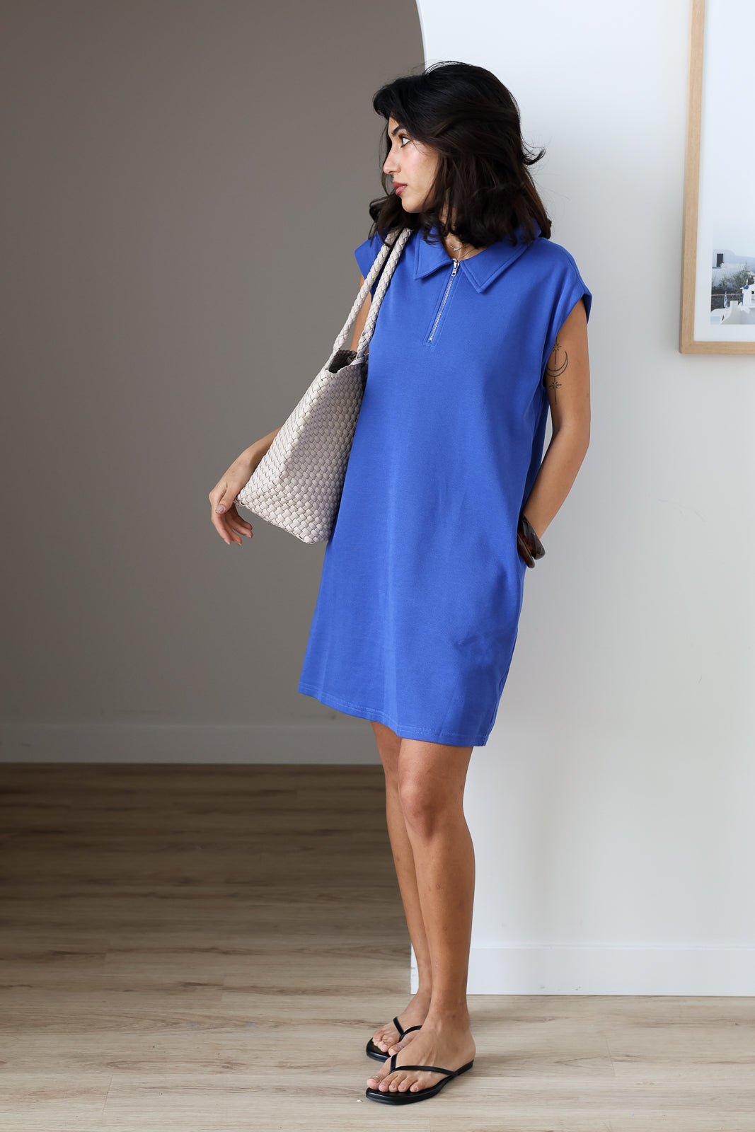 Cobalt Polo Dress