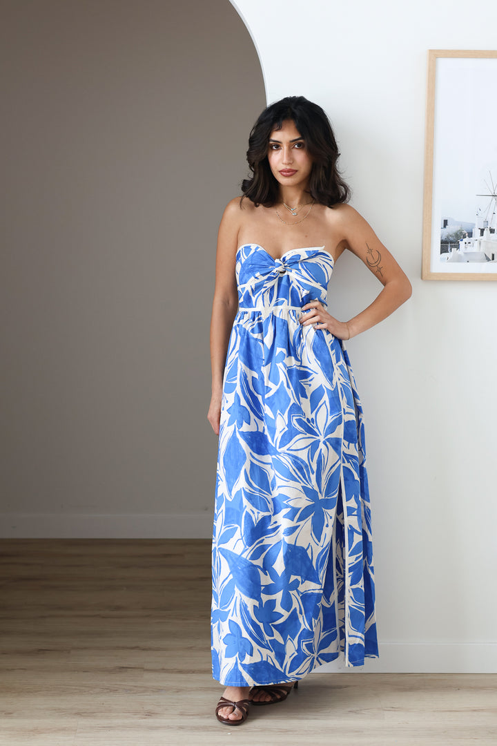 Santorini Bow Strapless Midi