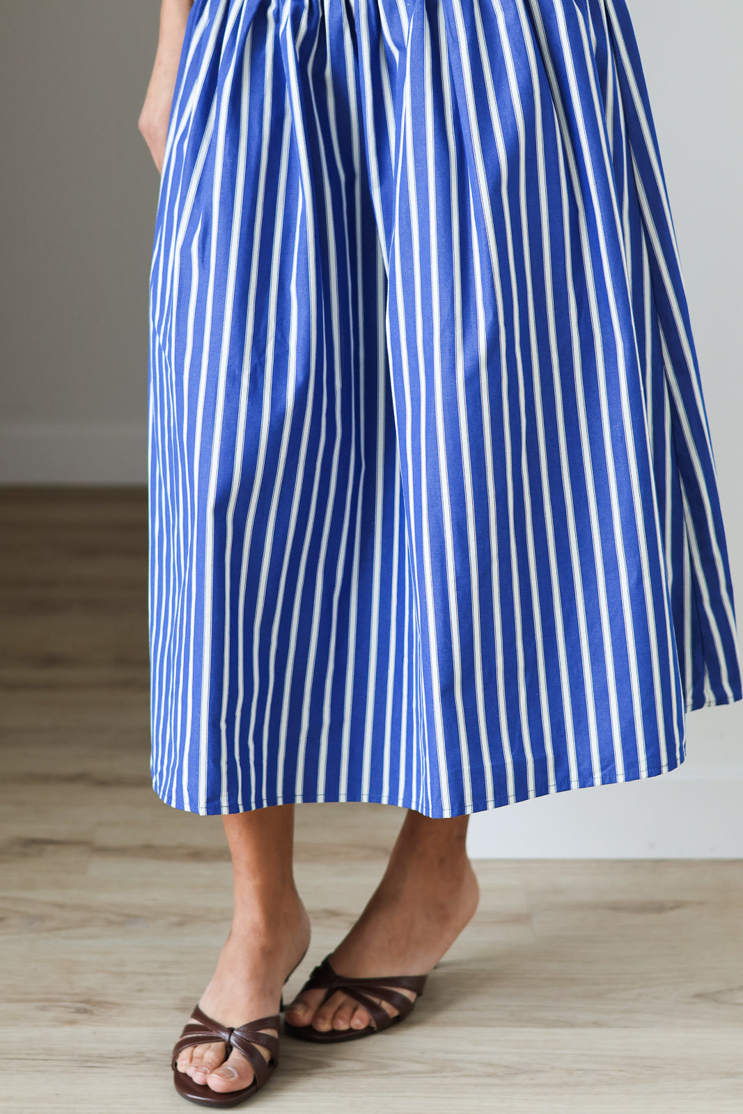 Isla Blue Smocked Dress