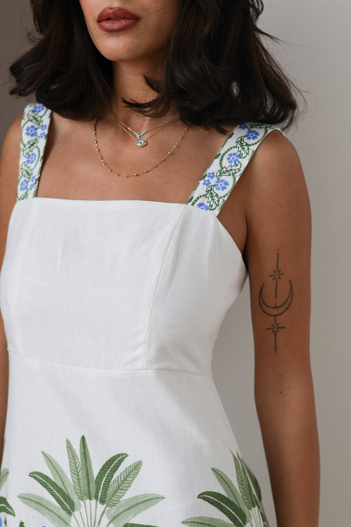 Senara Palm Linen Mini