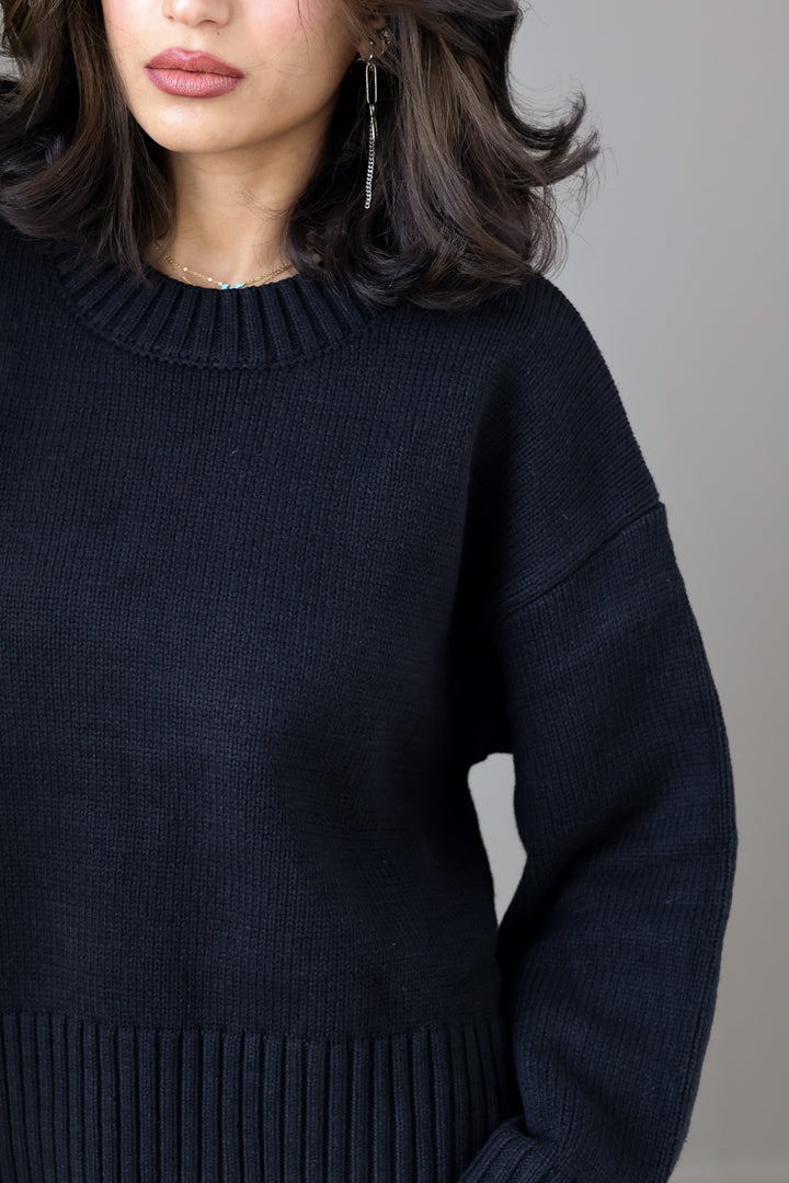 The Asher Sweater - Black