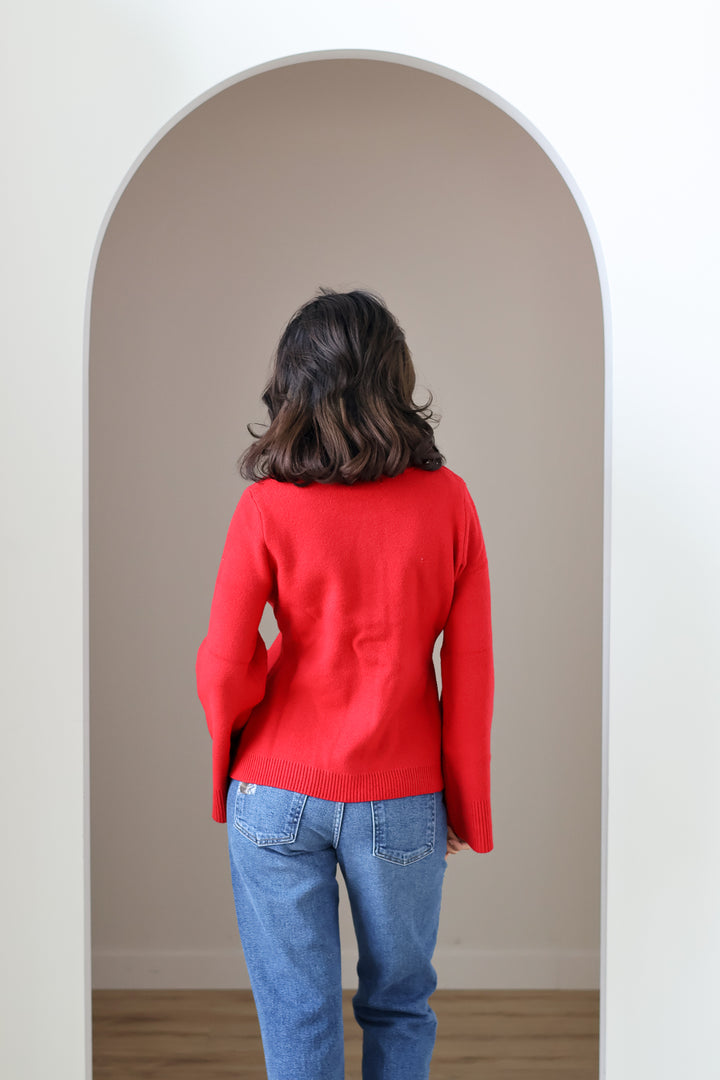 The Tyler Cardigan - Garnet