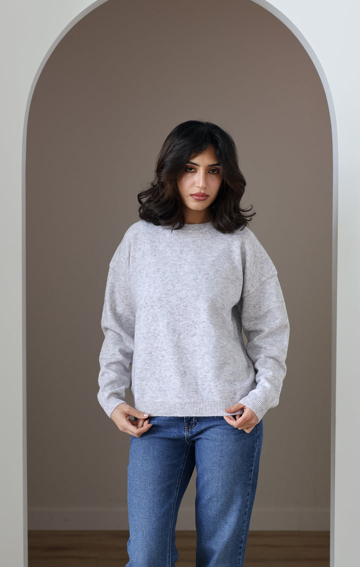 The Sutton Sweater - Grey Melange