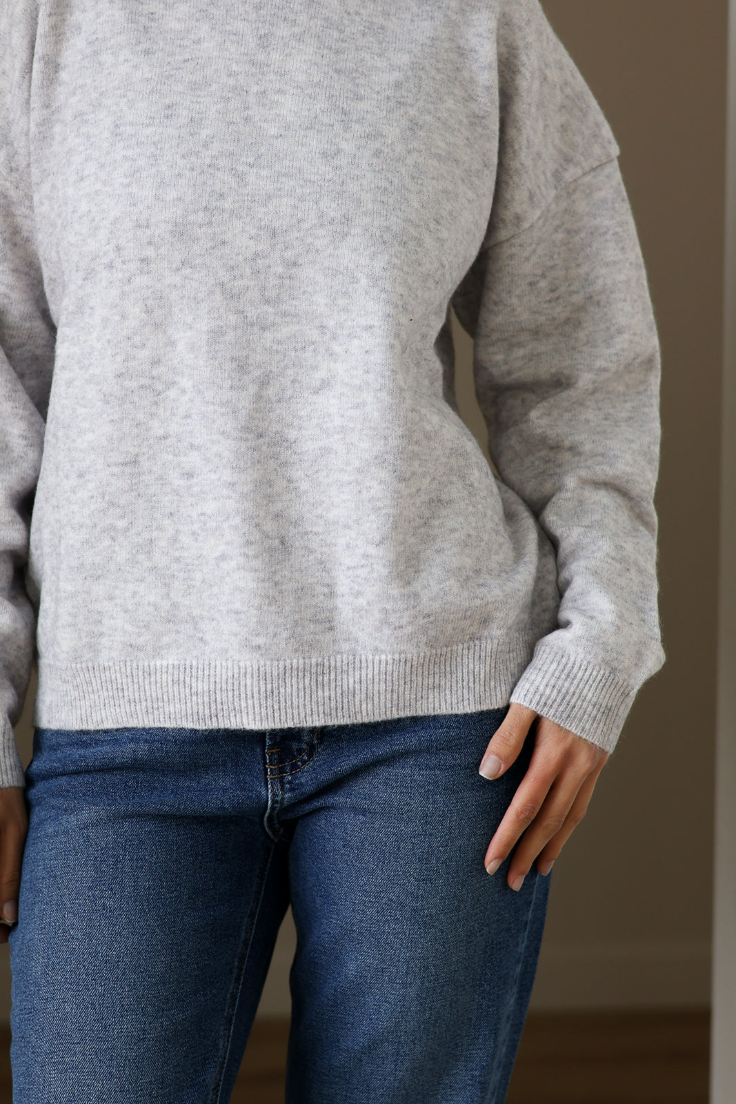 The Sutton Sweater - Grey Melange