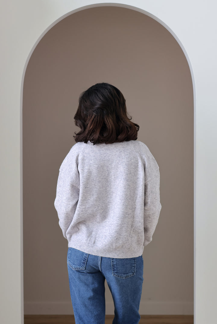 The Sutton Sweater - Grey Melange
