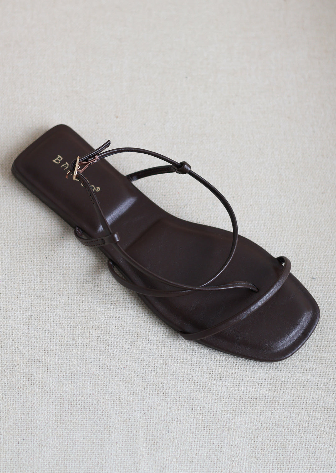 Token Strappy Sandal - Mahogany