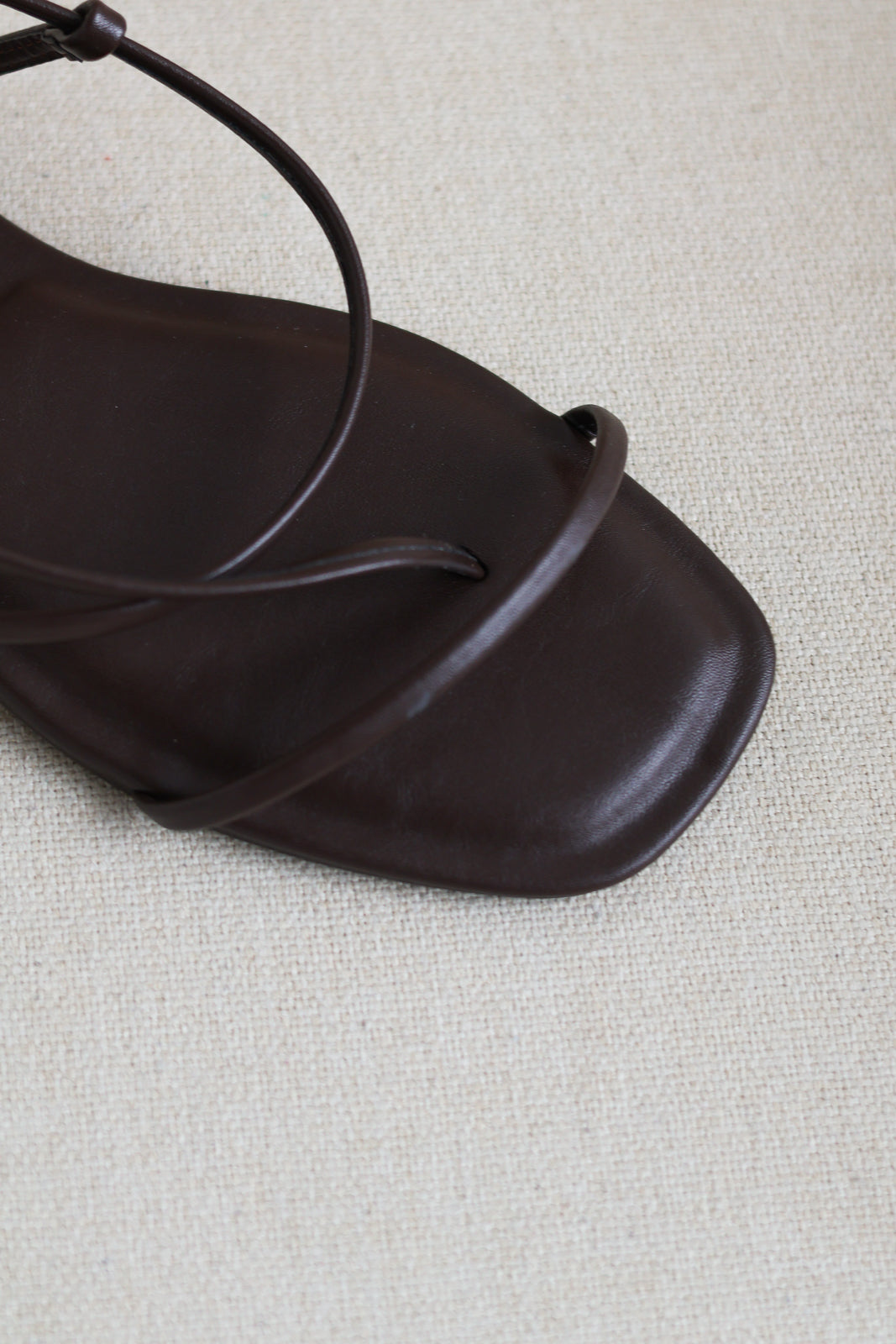 Token Strappy Sandal - Mahogany