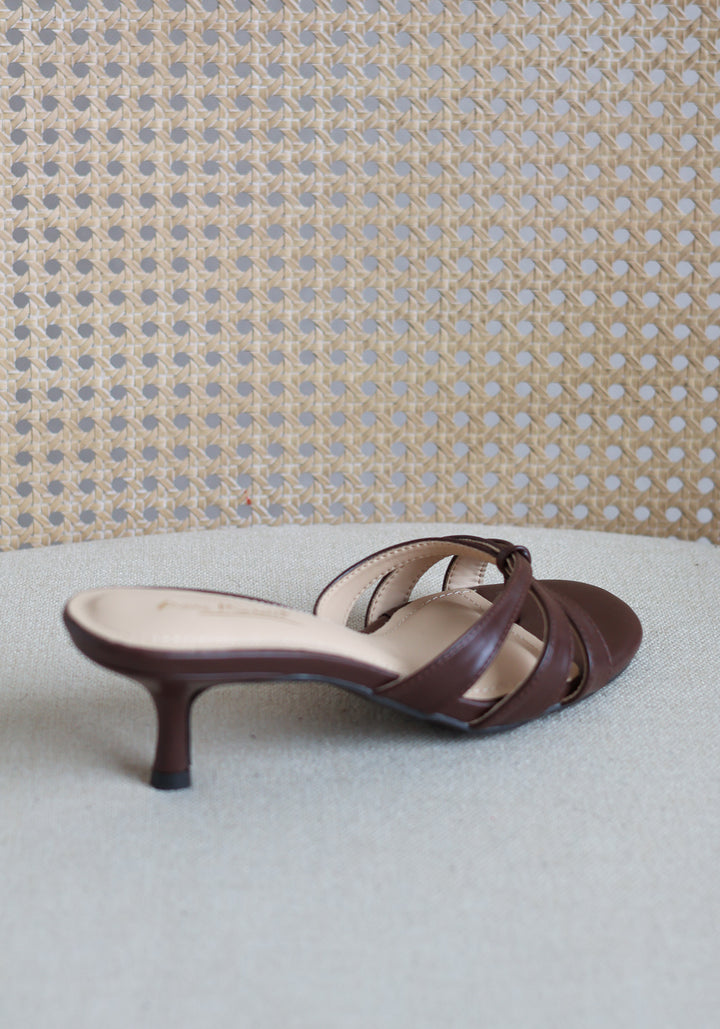 Keep Strappy Thong Heel - Brown