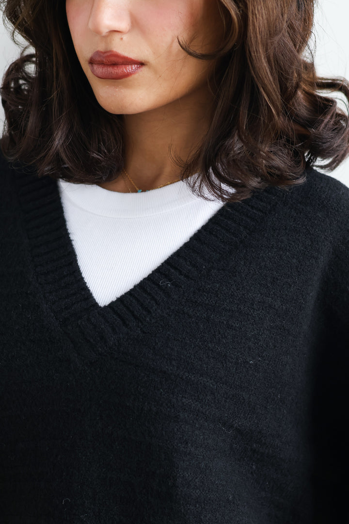 Vero Moda | Boom V-Neck Knit - Black