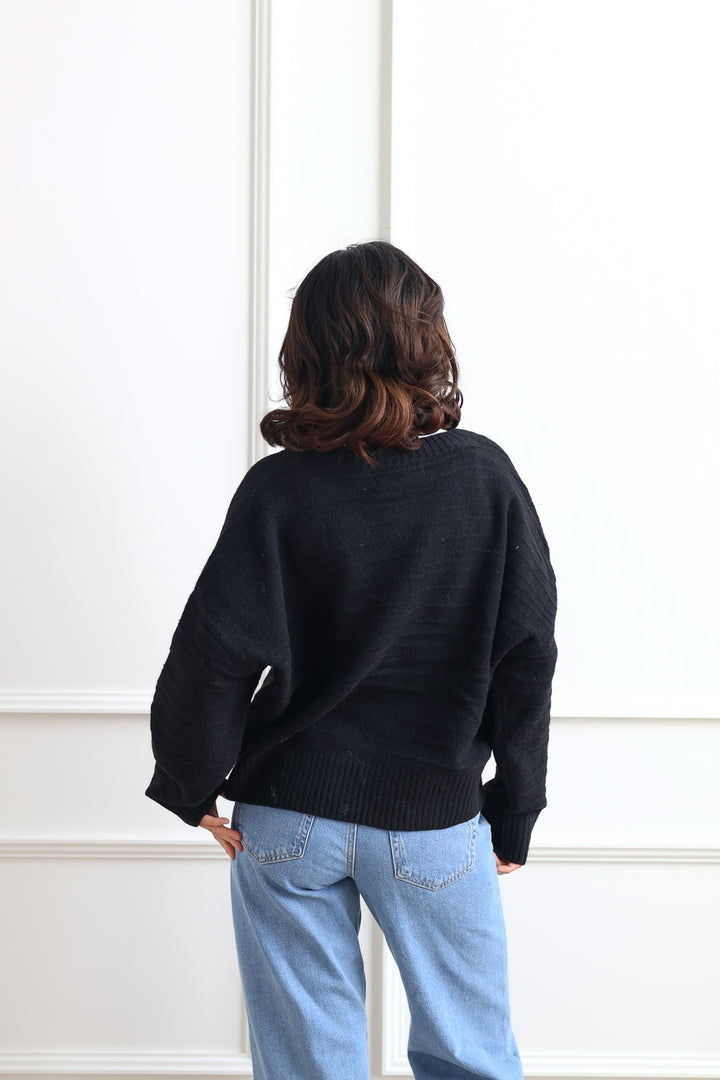 Vero Moda | Boom V-Neck Knit - Black