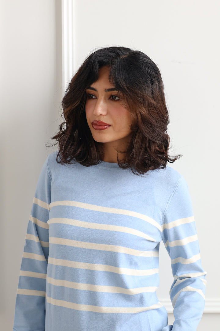 Vero Moda - Saba Pullover Blue Stripe