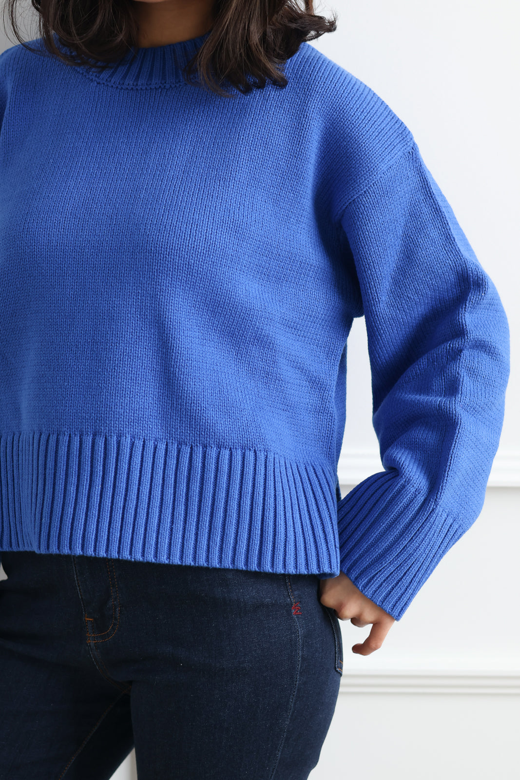 The Asher Sweater - Cobalt Blue