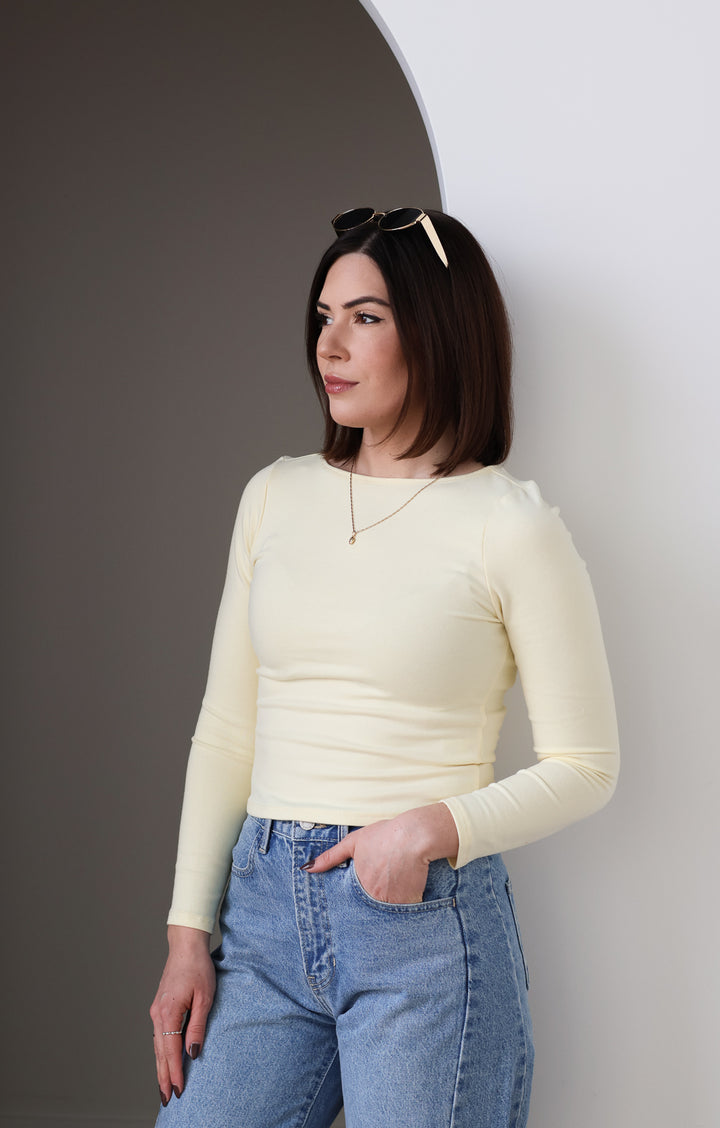 The Martina Top - Soft Yellow