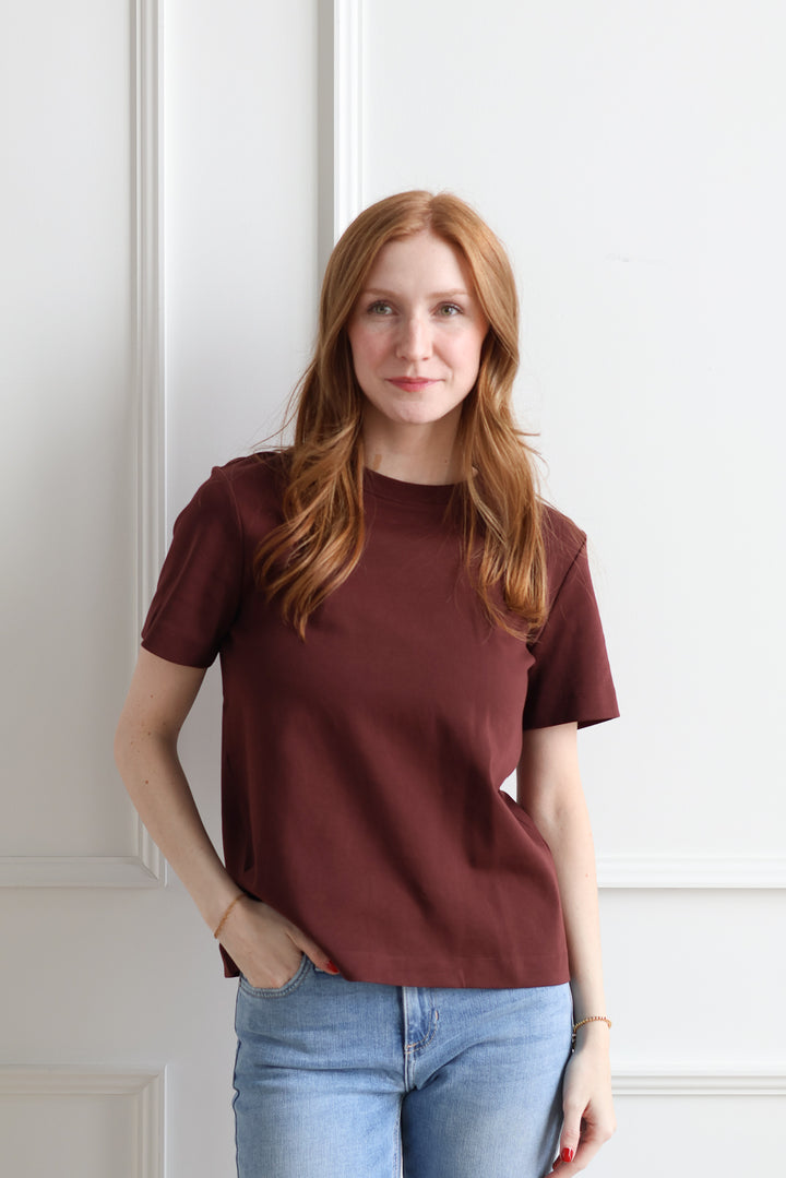 Vero Moda | Naima Round Neck Tee - Garnet