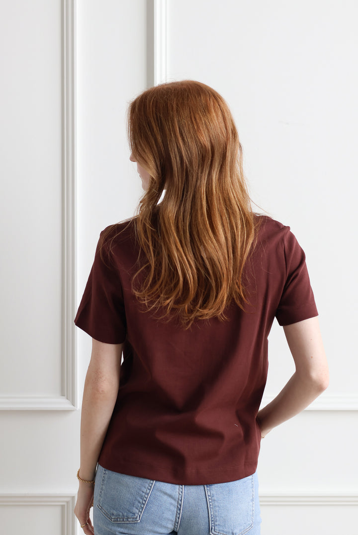 Vero Moda | Naima Round Neck Tee - Garnet