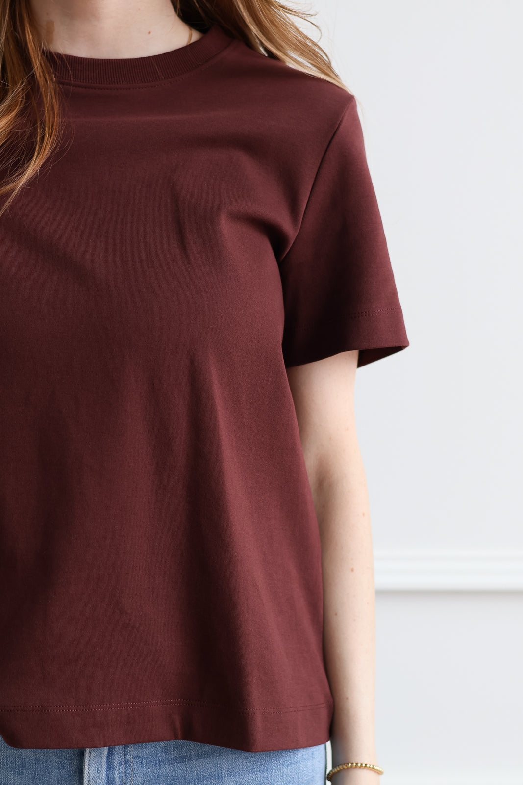 Vero Moda | Naima Round Neck Tee - Garnet