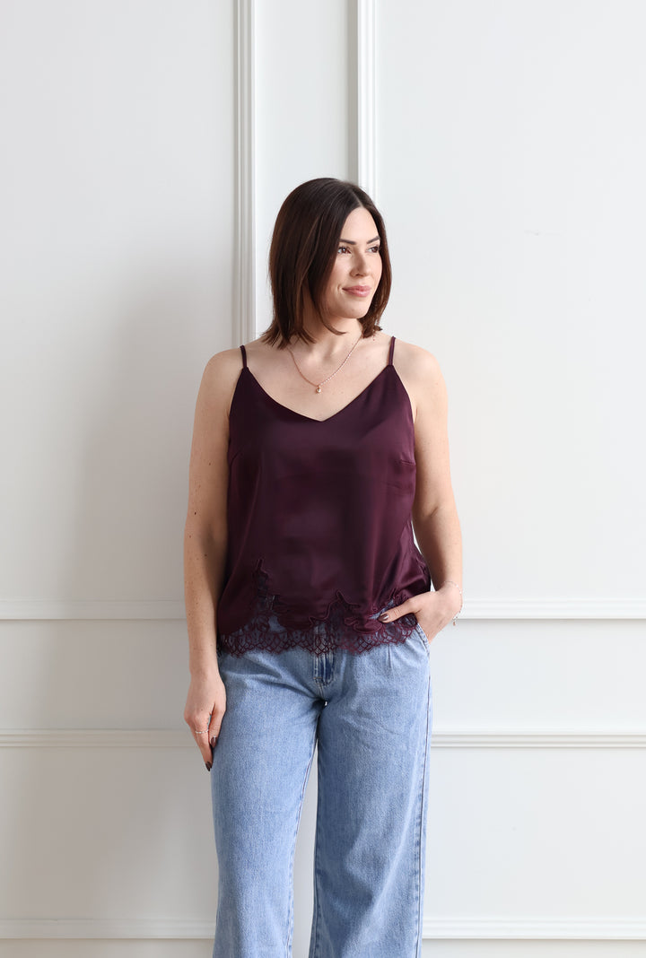 Vero Moda | Ginny Lace Cami - Wine Tasting