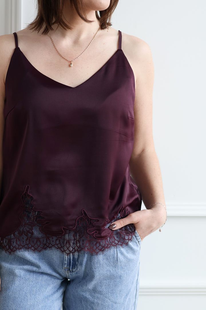 Vero Moda | Ginny Lace Cami - Wine Tasting