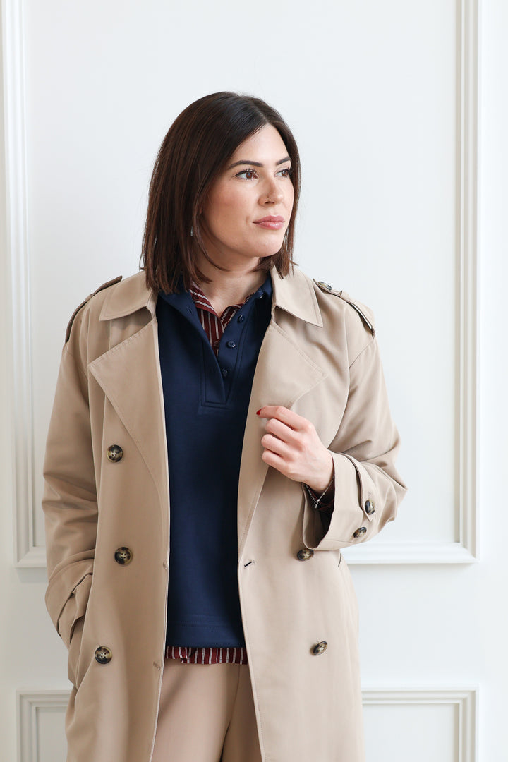 Vero Moda | Short Sleeve Polo - Copenhagen Night