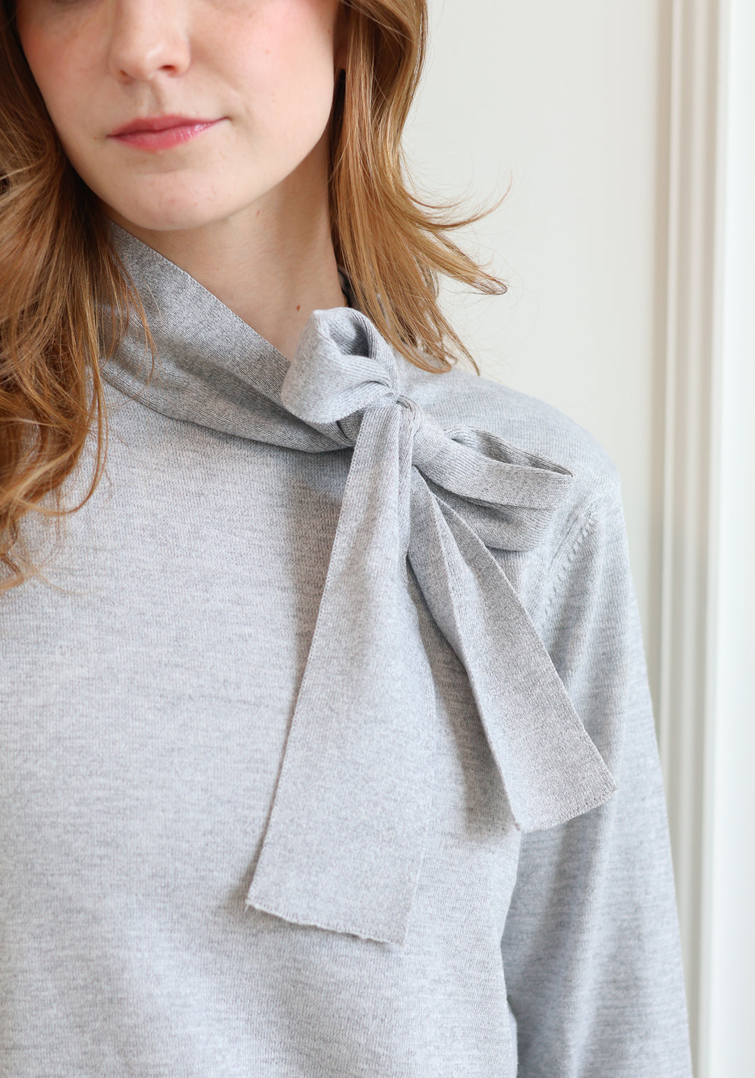 Vero Moda | Nina Bow Knit - Heather Grey