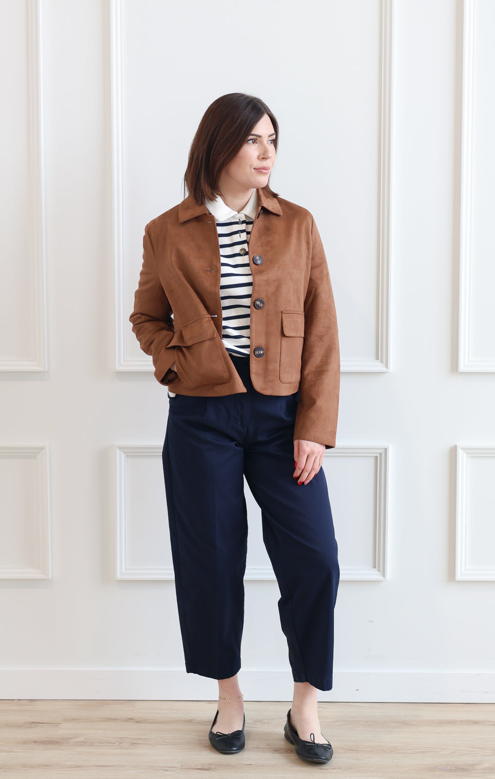 Vero Moda | Jose Kelly Suede Jacket - Cognac