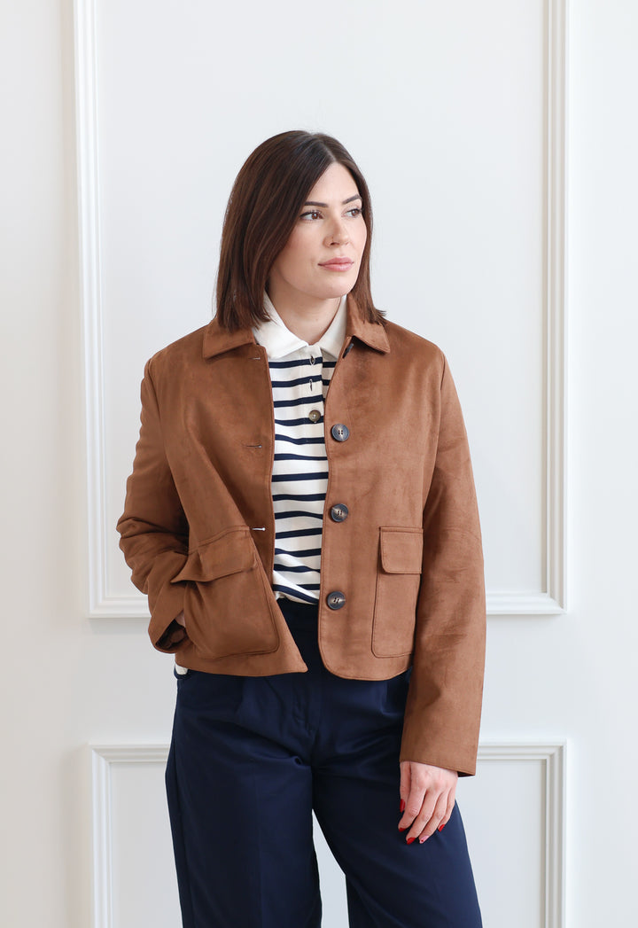 Vero Moda | Jose Kelly Suede Jacket - Cognac