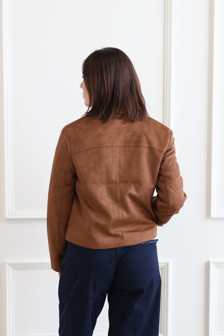 Vero Moda | Jose Kelly Suede Jacket - Cognac