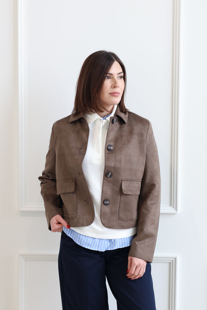 Vero Moda | Jose Kelly Suede Jacket - Chocolate Chip