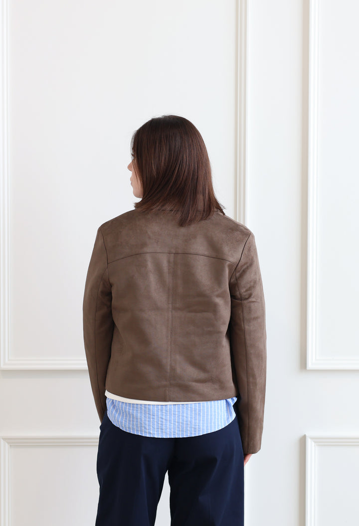 Vero Moda | Jose Kelly Suede Jacket - Chocolate Chip