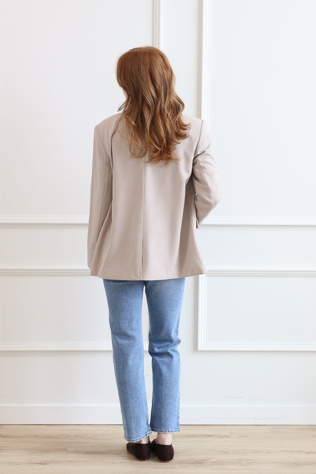 ICHI | Fava Oversized Blazer - Dove