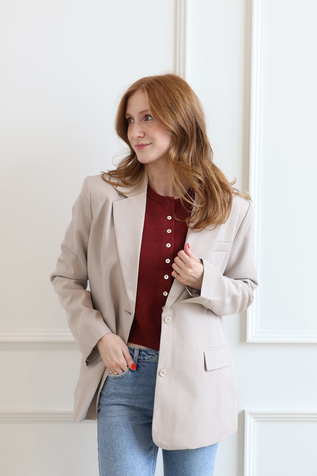 The Malin Cardigan - Ruby