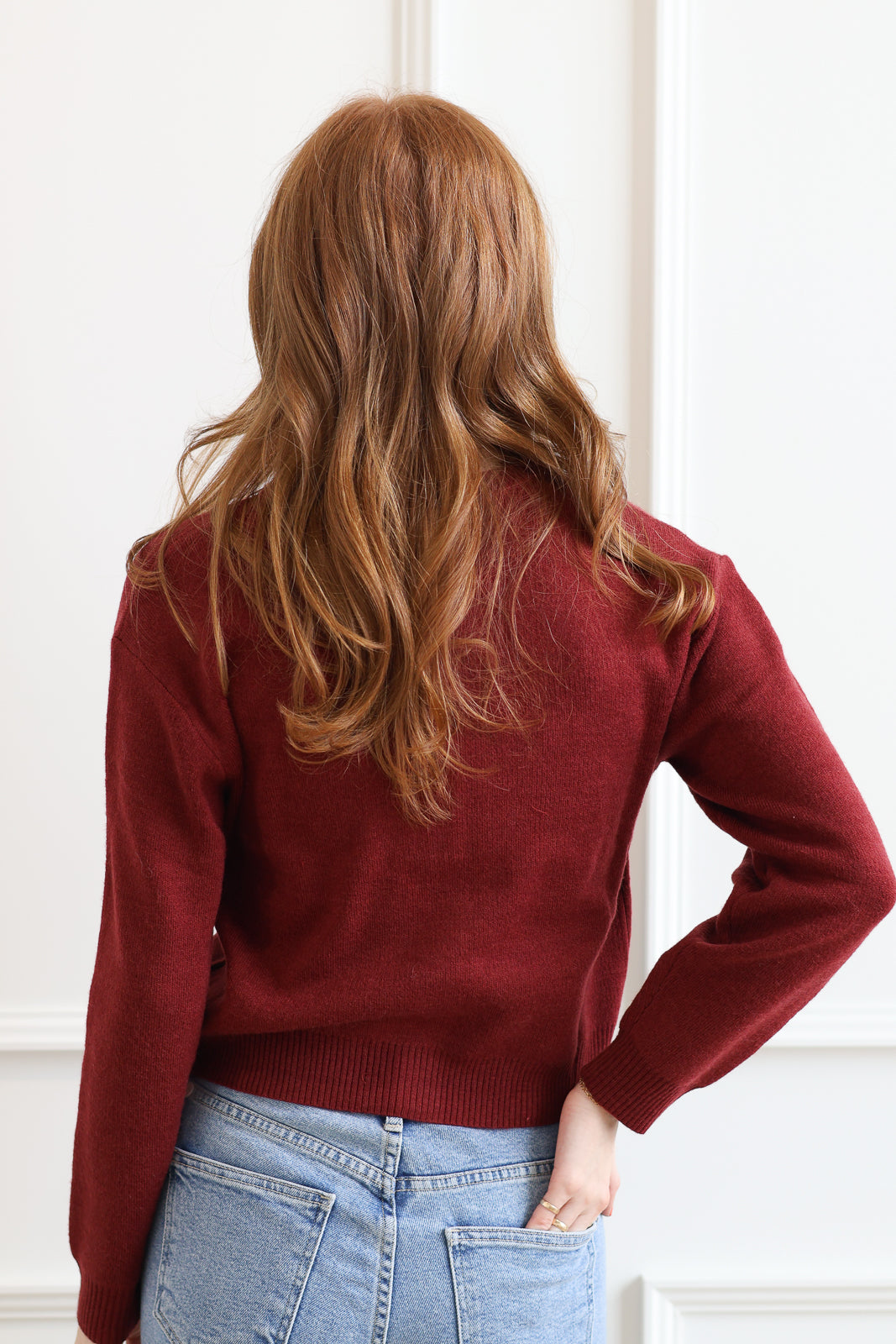 The Malin Cardigan - Ruby