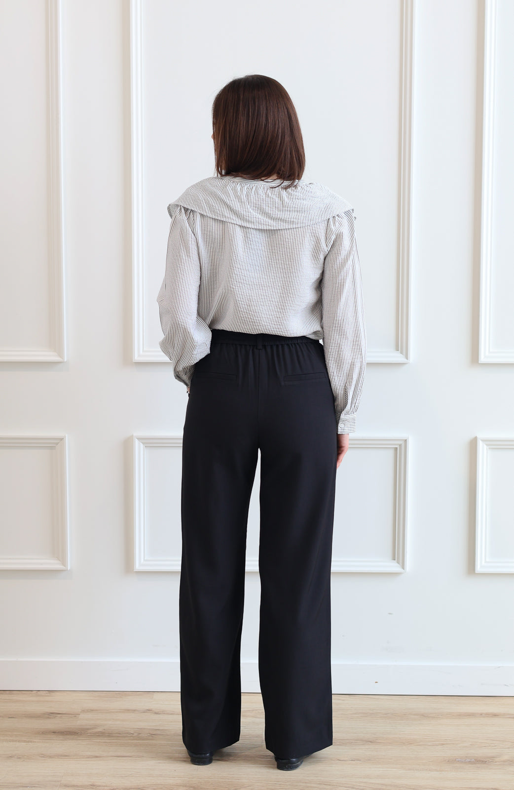 ICHI | Fava Wide Leg Trouser - Black