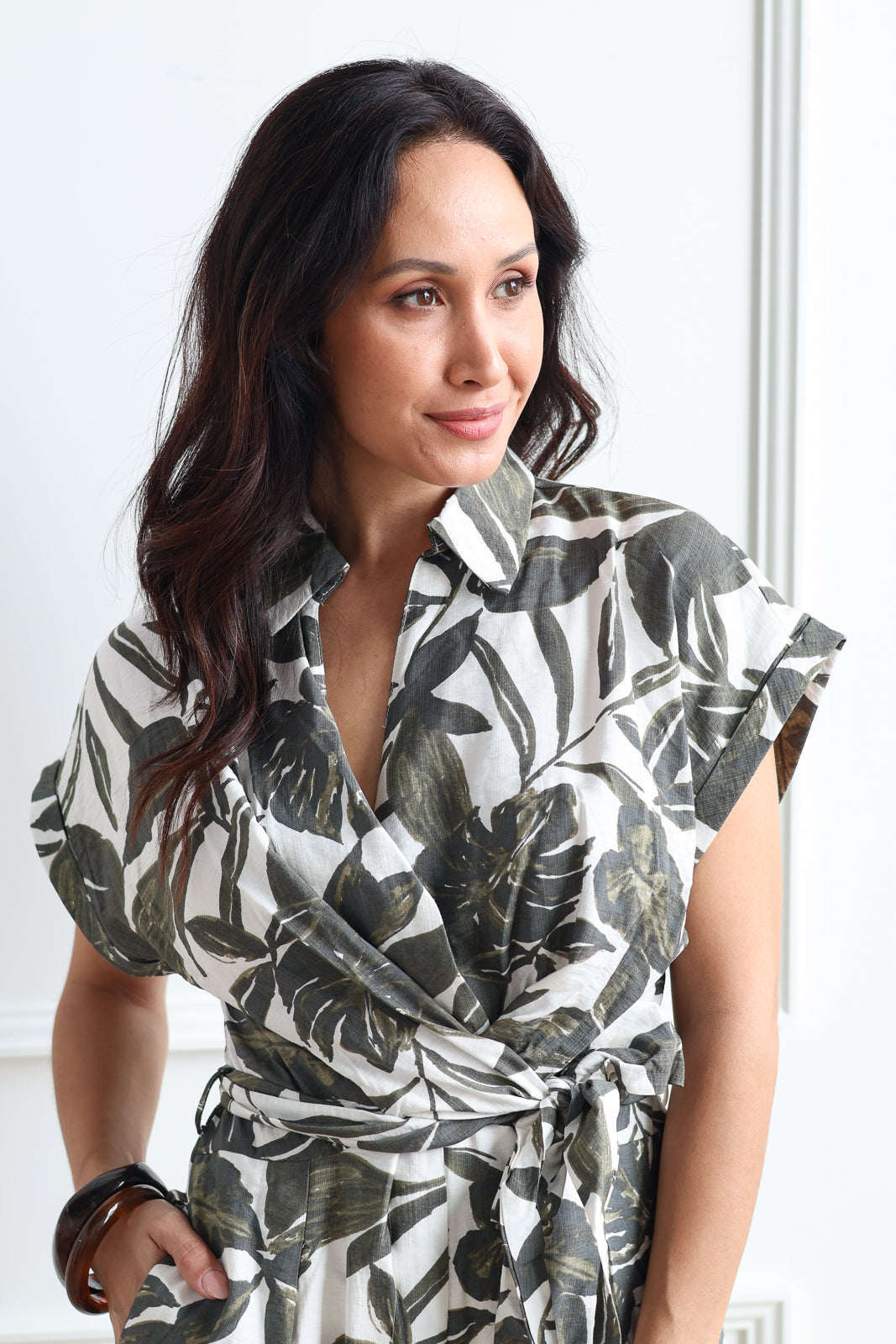 Swaying Palms Romper