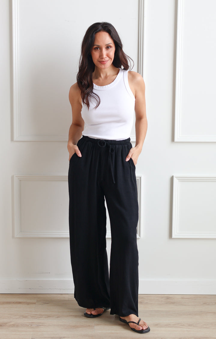 Midnight Linen Pant