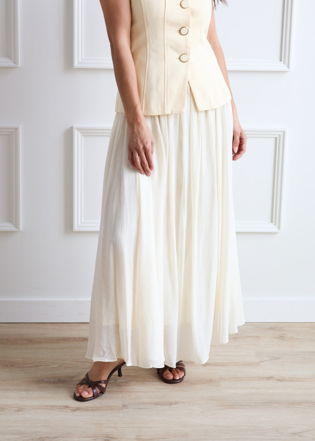 Margot Button Vest Midi