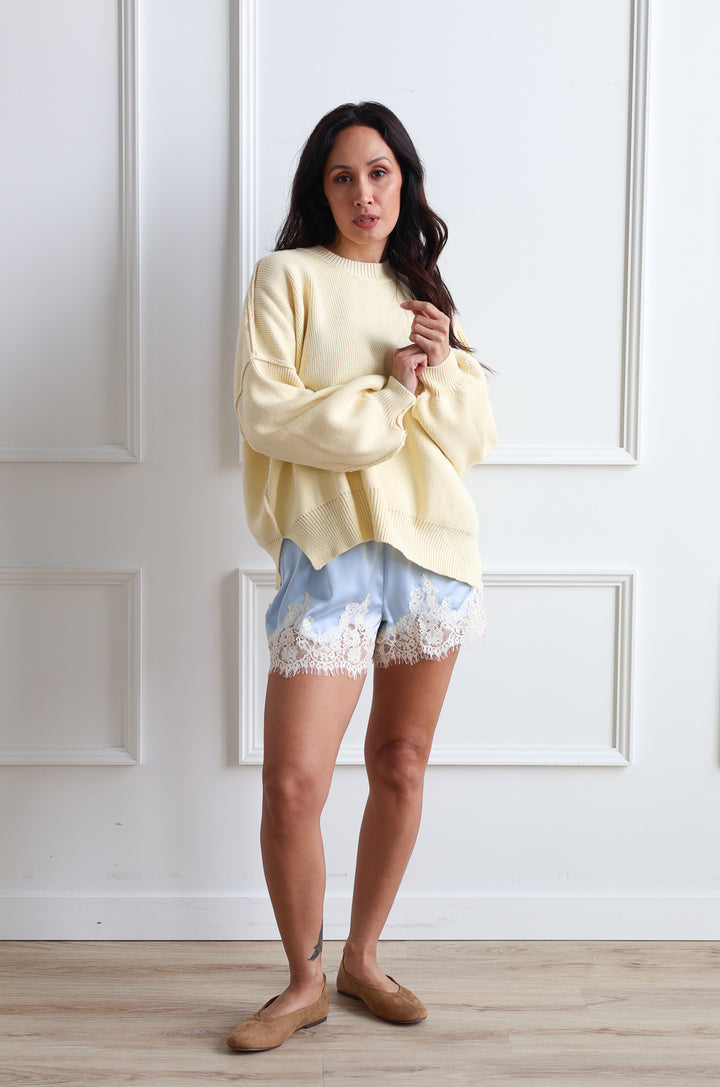 Butter Yellow Crewneck Knit