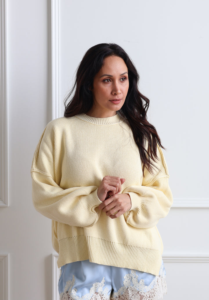 Butter Yellow Crewneck Knit